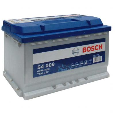 Bosch Silver S4 009 0092S40090 akkumulátor, 12V 74Ah 680A B+ EU, magas